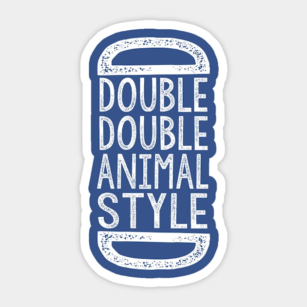 2x2 Animal Style Sticker by DesignsByDrew